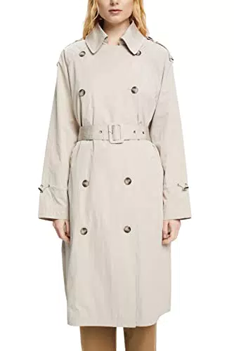 ESPRIT Damen 023EO1G317 Jacke, 260/LIGHT Taupe