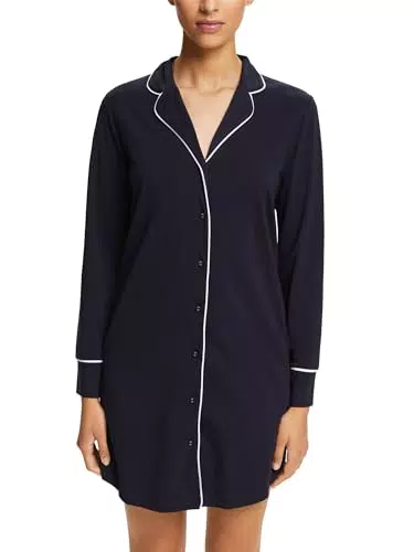 ESPRIT Damen Nachthemd Beautiful Basics Sus L_ls