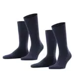 ESPRIT Herren Basic Uni Socken 2er Pack aus Baumwolle, blickdicht