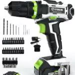 ETOOLAB Akkuschrauber 20V mit LED Arbeitslicht und 64+1 Drehmomentstufen
