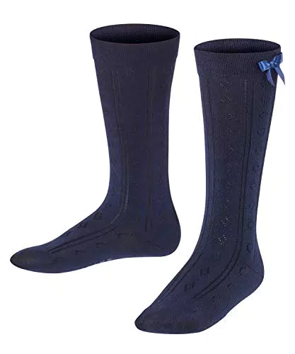 FALKE Unisex Kinder Kniestrümpfe Ajour K KH Baumwolle gemustert