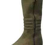 Marco Tozzi Damen 2-2-25600-29 Kniehohe Stiefel, Taupe Nubuck