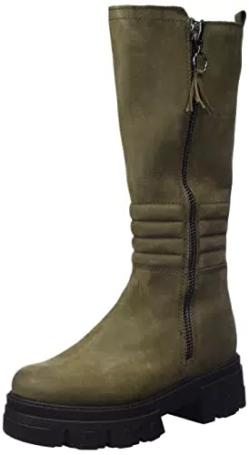 Marco Tozzi Damen 2-2-25600-29 Kniehohe Stiefel, Taupe Nubuck