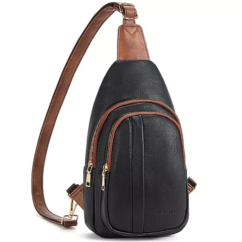 Bauchtasche Damen von FIGESTIN - Stilvolle Crossbody Bag aus PU Leder