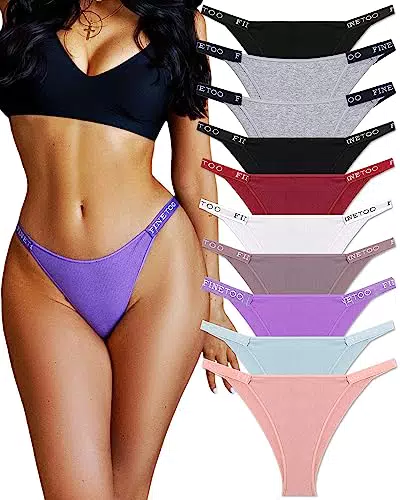 FINETOO Damen Baumwoll Slips Sport Hipster Sexy Panties Brazilian Unterwäsche
