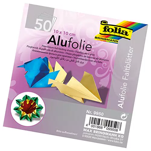Folia 9950 Faltblätter aus Alufolie - Ideal für kreative Bastelarbeiten