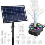 Forever Speed 10W LED Solarbrunnen mit Fernbedienung und Akku 5000 mAH