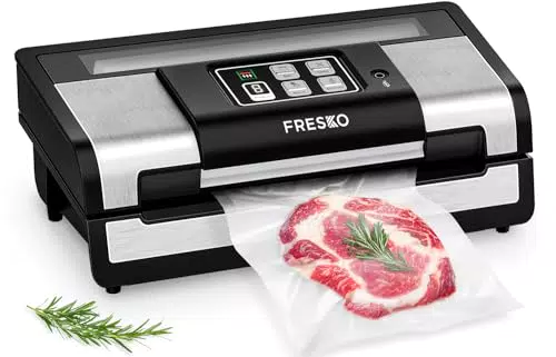 FRESKO Vakuumierer V9 – Automatischer Vakuumierer mit Cutter und Folie