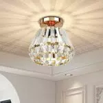FRIDEKO HOME Moderne Kristall Deckenleuchte Pendelleuchte für Küche und Wohnzimmer