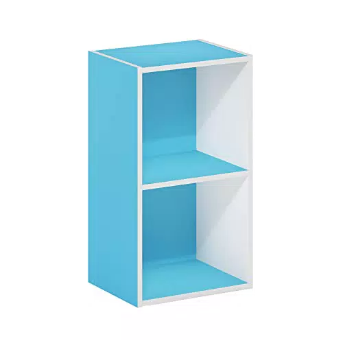 Furinno Pasir Bücherregal mit offenem Regal, 2-stufiges Design