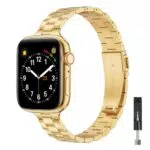 GEARYOU Metall Armband für Apple Watch, kompatibel mit Serie 1-9