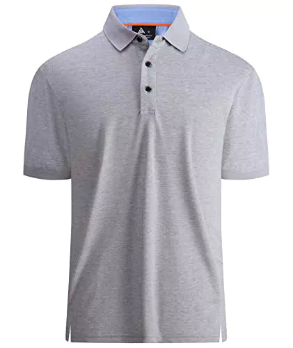 Geeksport Herren Poloshirt Kurzarm Slim Fit Sport Schnelltrocknend Atmungsaktiv