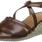 Geox Damen D Ischia Corda Sandalen, Schwarz