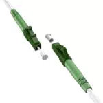 goobay 59590 Glasfaserkabel / Singlemode Simplex/LC APC Stecker auf LC-APC Stecker/Lichtwellenkabel / 20 Meter