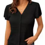 GRACE KARIN Damen V-Neck Strickjacke Kurzarm Elegant für den Sommer