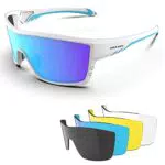 HAAYOT Polarisierte Radsportbrille für Männer und Frauen – Sport-Sonnenbrille für Outdoor-Aktivitäten