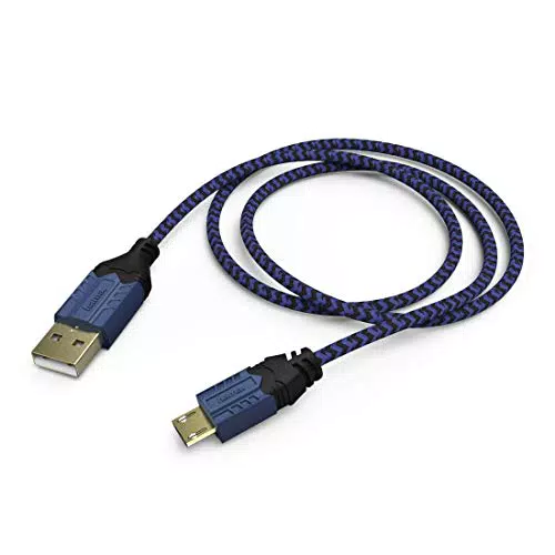 Hama Controller Ladekabel für PS4 - 2,5 m, microUSB, vergoldete Stecker