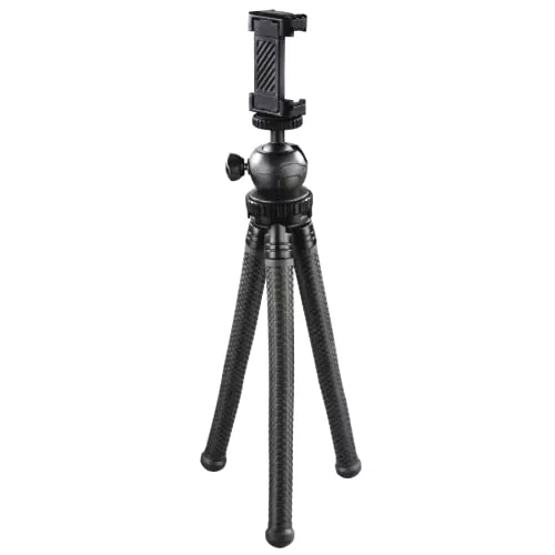 Hama Flexpro Dreibeinstativ 1/4 Zoll für Smartphones und GoPro