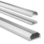 Hama Kabelkanal aus Aluminium für 5 Kabel – robuste Metall Kabelabdeckung