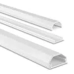 Hama Kabelkanal aus Aluminium - Robuste eckige Metall Kabelabdeckung
