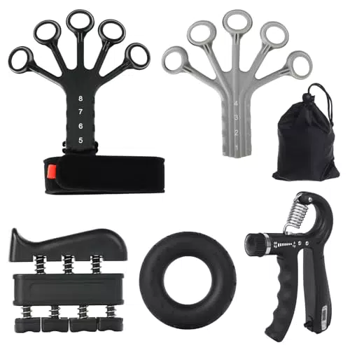Handtrainer Set von [Markenname] – Verstellbarer Griff- und Fingertrainer für Krafttraining