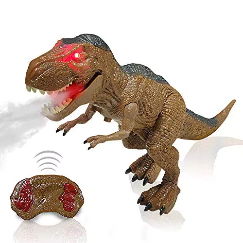 HANMUN RC Dinosaurier Tyrannosaurus für Kinder – Spielzeug mit Licht und Geräuschen