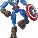 Hasbro Marvel Avengers Bend und Flex Captain America Action-Figur für Kinder