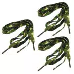 Holibanna Camouflage Schnürsenkel für Männer und Frauen – Schicke Muster aus Polyester