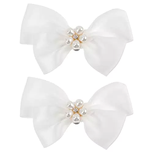 Holibanna Kristall Schuhclips mit Strass und Perlen – Dekoratives Schuhzubehör