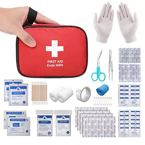 HONYAO® Erste Hilfe Set – Mini Reiseapotheke für Outdoor, Auto und Camping