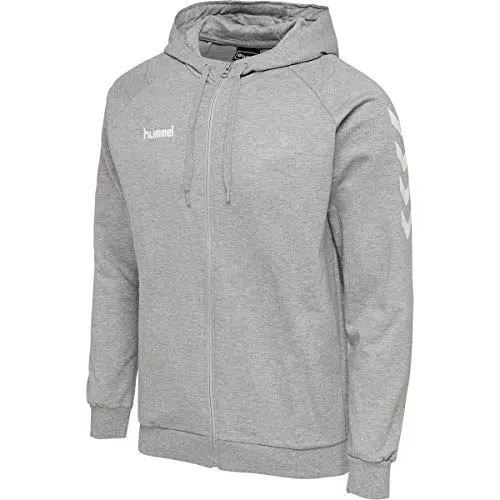 Hummel Herren Kapuzenpullover mit Reißverschluss aus Baumwolle