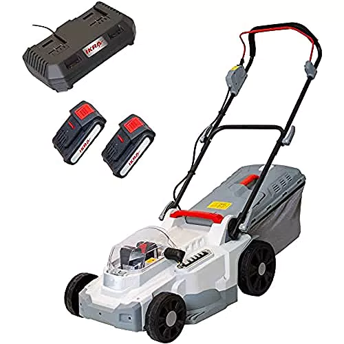 IKRA Akku Rasenmäher ICM 2/2037 mit 2 Akkus und Schnellladegerät