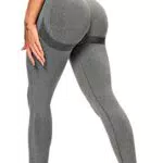 INSTINNCT Damen Yoga Leggings Slim Fit Sporthose mit Raffungen