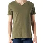 JACK & JONES Herren V-Ausschnitt T-Shirt Kurzarm aus Baumwolle mit Knöpfen