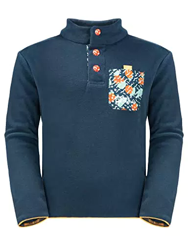 Jack Wolfskin Mädchen Villi Button Fleece Pullover