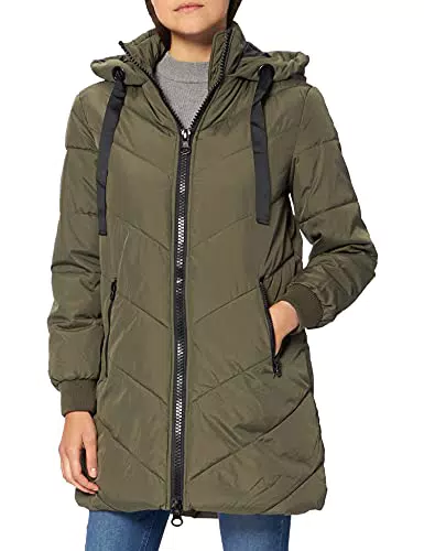 JDY Damen Jdyskylar Padded Hood Jacket Otw Noos, Forest Night