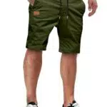 Herren Shorts aus Baumwoll-Chino mit elastischem Bund und Taschen - Sommermode