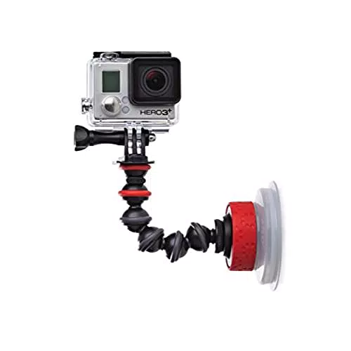 JOBY JB01329-BWW Saugnapfhalterung für GoPro und Action-Kameras mit Quick-Twist-Lock
