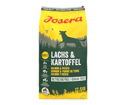 JOSERA Lachs & Kartoffel – getreidefreies Super Premium Hundefutter für Hunde