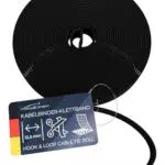 KabelDirekt Klettband Kabelbinder – zuschneidbare Rolle für Kabelmanagement