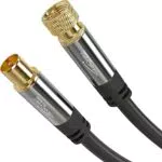 KabelDirekt SAT Kabel mit bruchfestem Metallstecker für TV und Radio