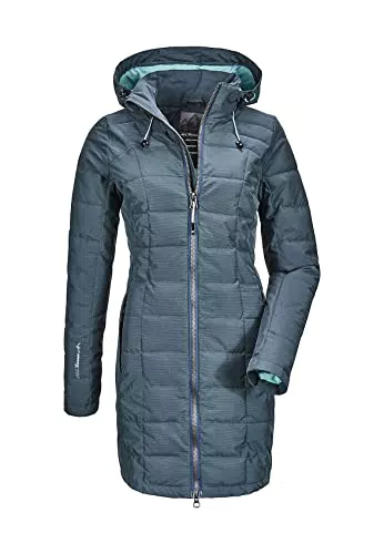 Killtec Skane Damen Parka mit abnehmbarer Kapuze und Daunenoptik