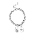 KINGGOO Vintage Armband aus 925 Sterling Silber für Frauen und Männer, Herz Geschenk