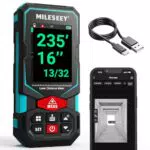 MiLESEEY Laser Entfernungsmesser 100m, Wiederaufladbares Multifunktionsgerät mit App-Konnektivität und Neigungssensor