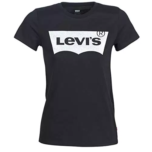 Levi's Damen The Perfect Tee T-Shirt - Weißer Batwing-Print