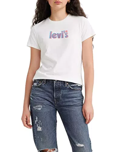 Levi's Damen The Perfect Tee T-Shirt mit Poster Logo