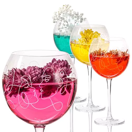 Liedlich® Gin Gläser Set mit Gravur – Handgefertigte Cocktailgläser für Longdrinks