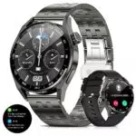 LIGE Smartwatch Herren mit Telefonfunktion, SpO2, Herzfrequenz und Fitness Tracker