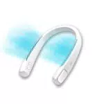 LIVINGTON Cool2Go Nackenventilator – Mobiler Ventilator mit 3 Stufen und 6 Std. Laufzeit