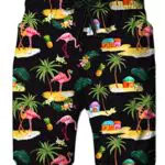 Loveternal Badeshorts für Männer – 3D Schnell Trocknend, Lustige Hawaii Shorts